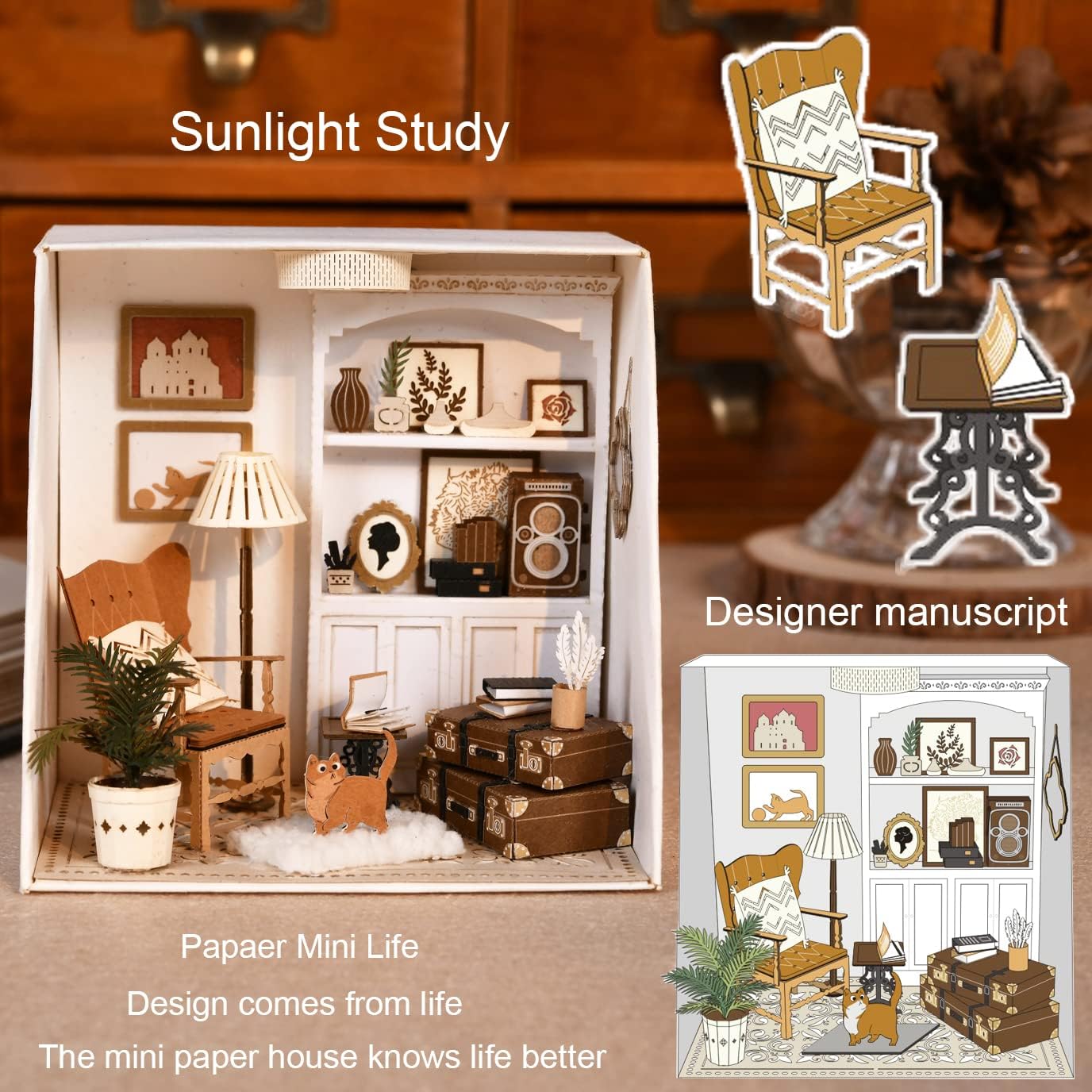 Paper Mini Life DIY Room Teause Teause