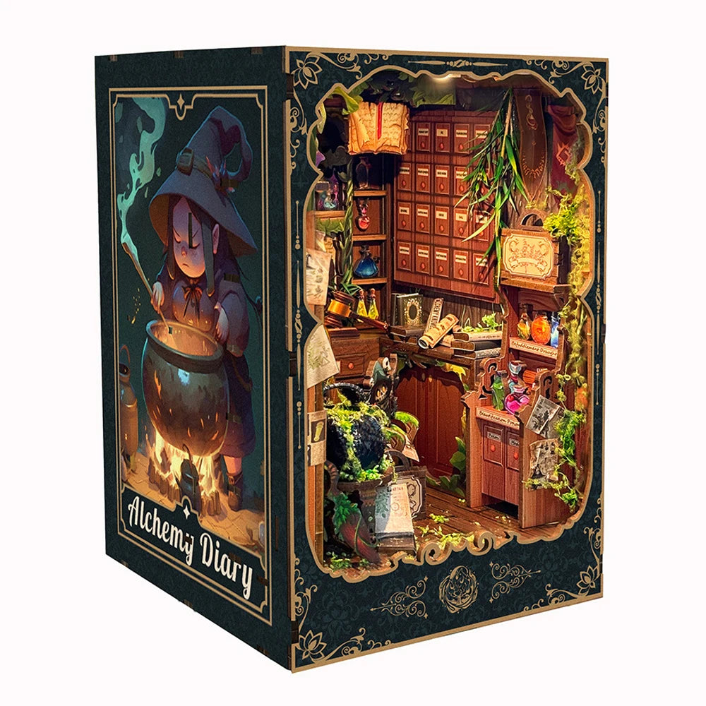 DIY Alchemy Book Nook Kit with LED Light