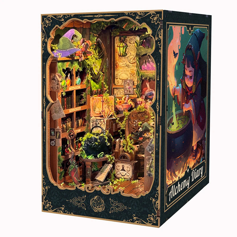 DIY Alchemy Book Nook Kit with LED Light