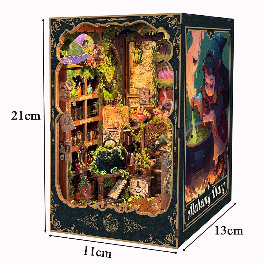 DIY Alchemy Book Nook Kit with LED Light