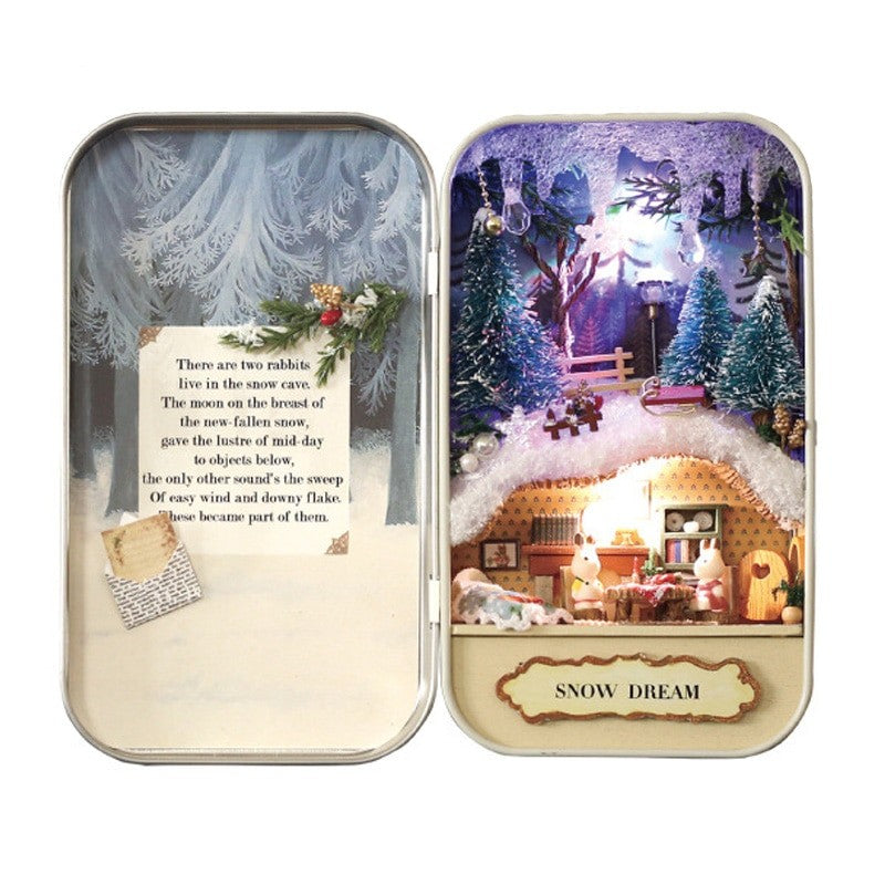 Snow Dream DIY Box Theatre Kit Book Nook Kit