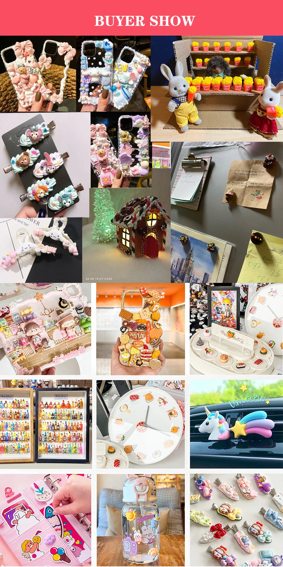 5pcs Mini Tomato Resin Charms for Crafts & Decor