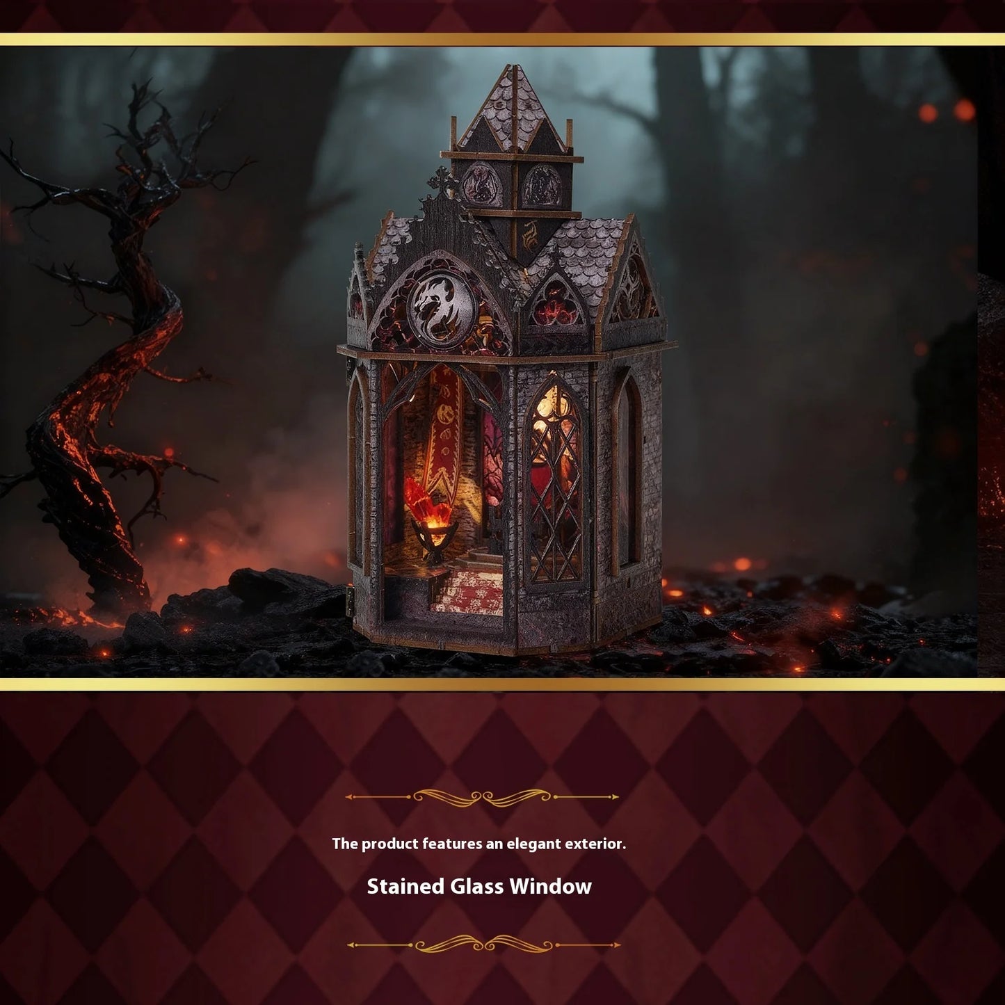 Spire of the Wyrm DIY Book Nook Kit