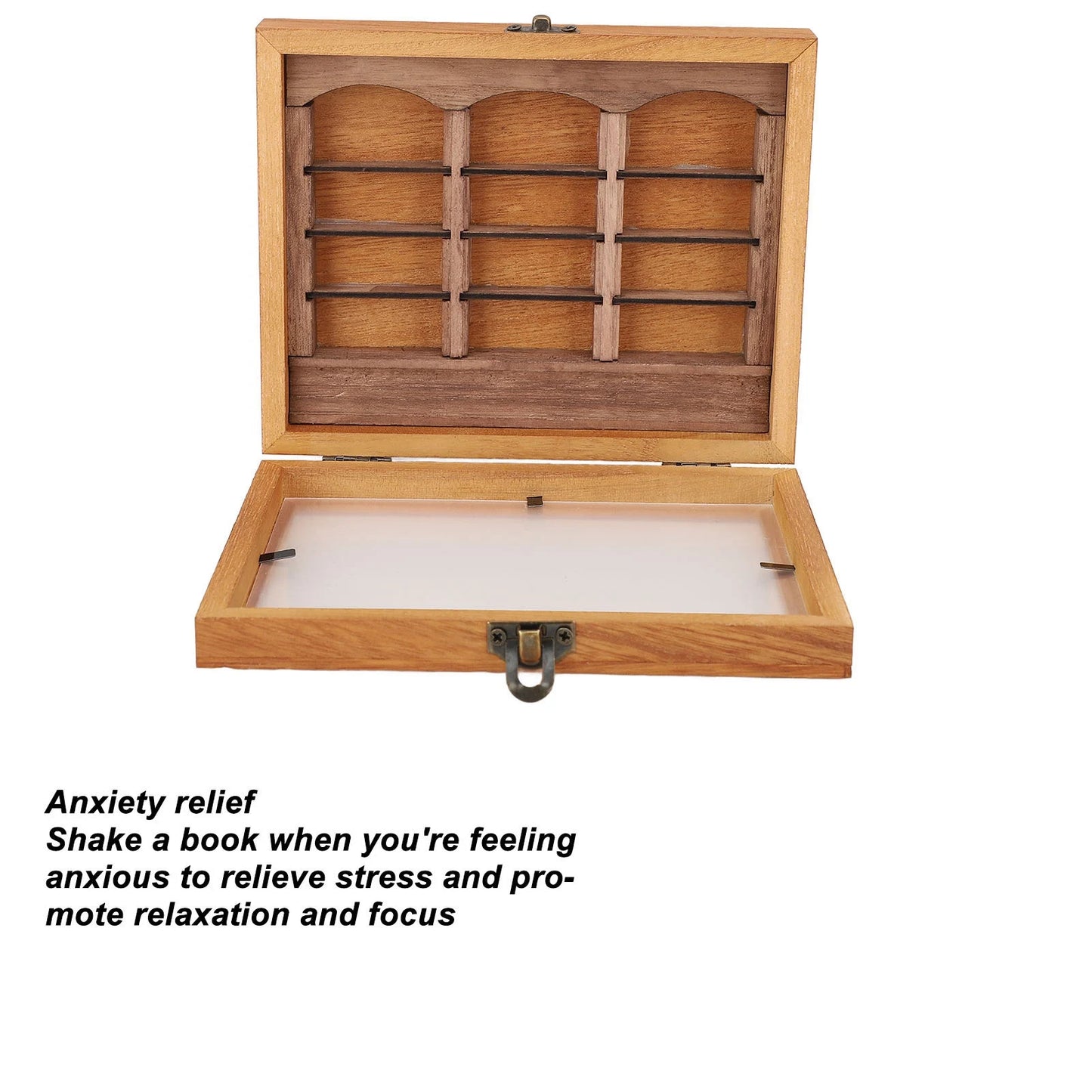 Anxiety Bookshelf: Calming Miniature Bookcase for Mindful Moments