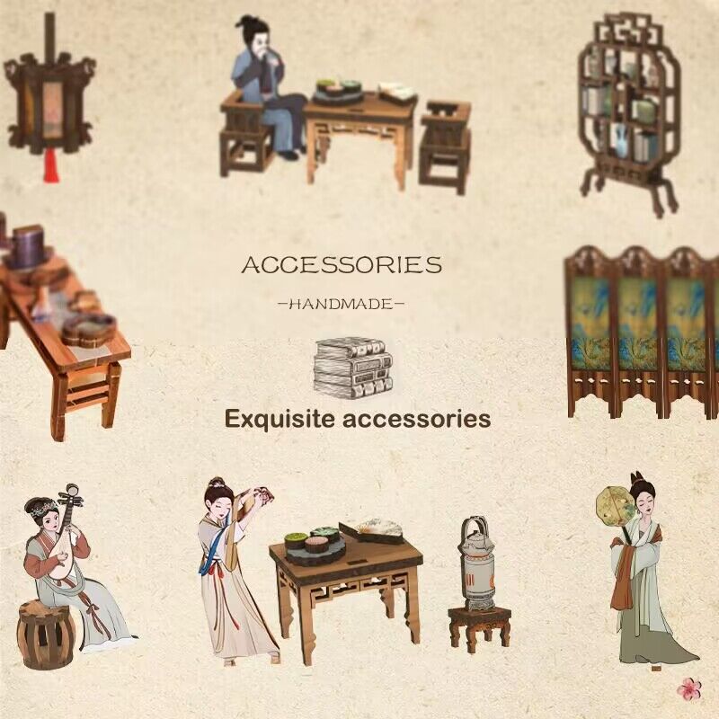 Kit fai da te per angolo lettura "Elegant Song" di Cutebee