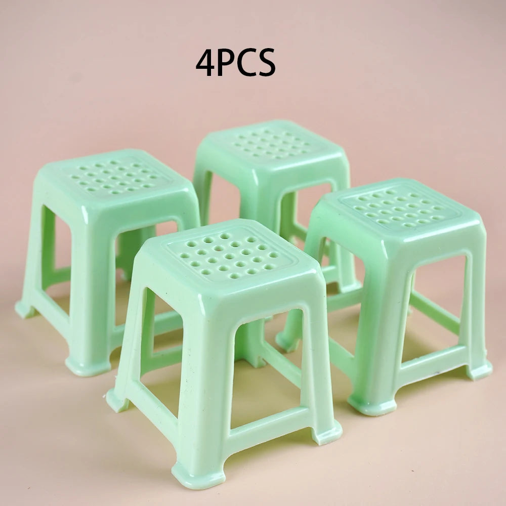 Mini Mahjong Table Set – 1:12 Scale Dollhouse Furniture