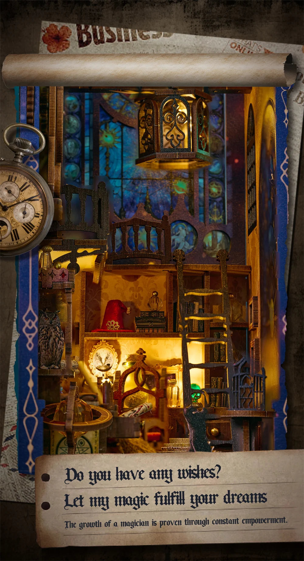 Magic Book Nook DIY Kit - Mystical Research Society