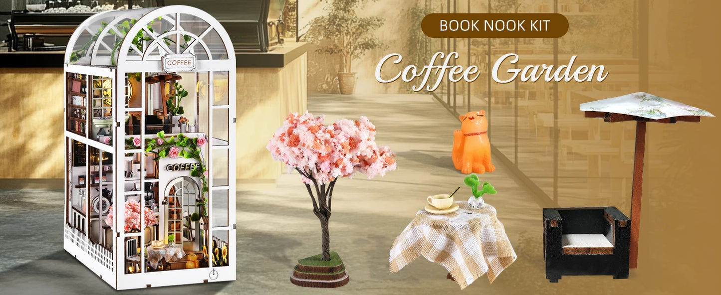 Coffee Garden DIY Book Nook Kit