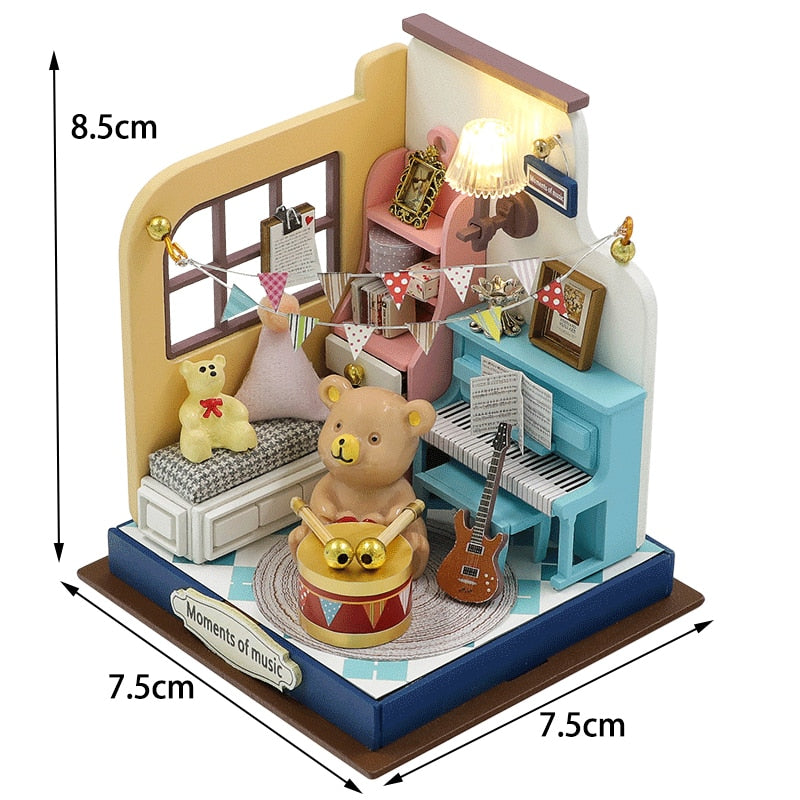 Lucky Sweet Room DIY Dollhouse Kit