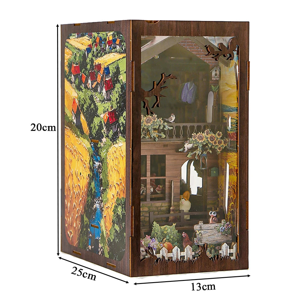 Country Cottage DIY Book Nook Kit - Close-up Details