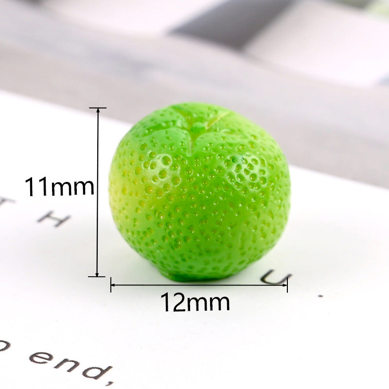 Mini Resin Orange Charms – Flatback DIY Craft (10pcs)