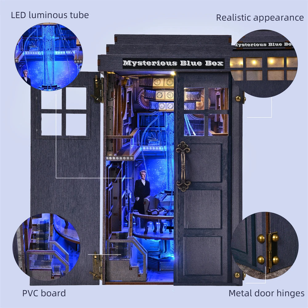 Doctor Who DIY Book Nook Kit - Mysterious Blue Box