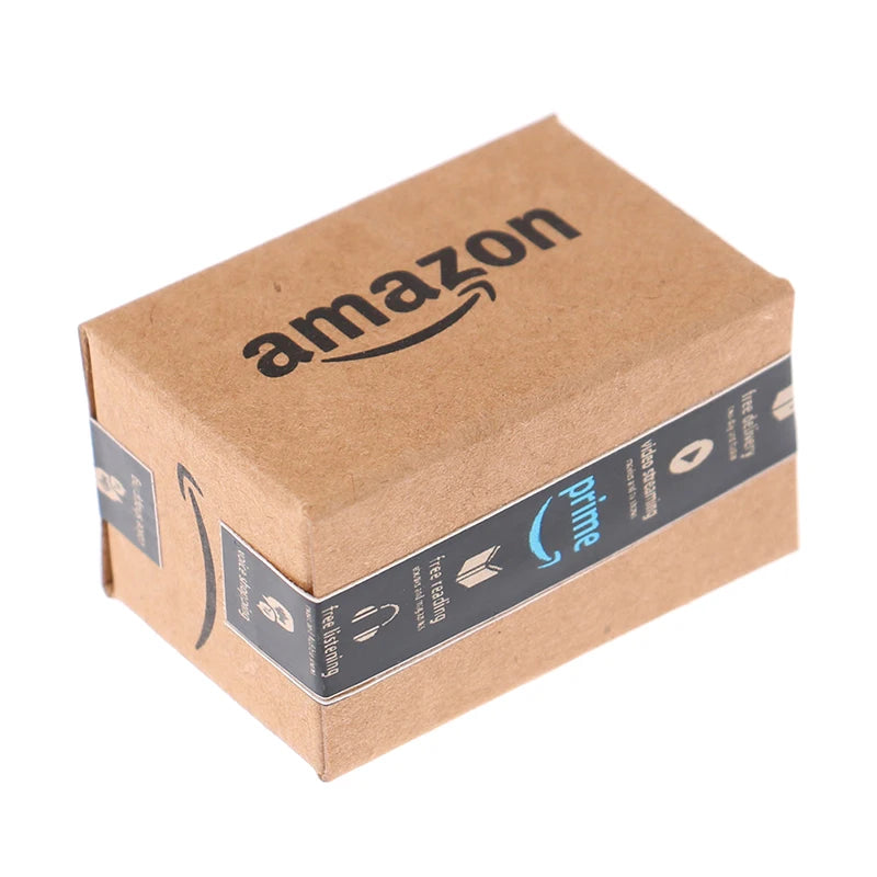 Mini Amazon Parcel Box 1:12 Dollhouse Accessory