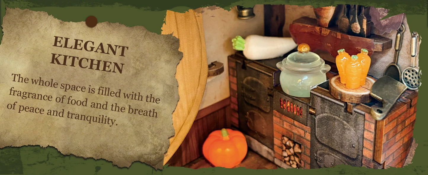 Magic Ring House DIY Book Nook Kit (Hobbit Style Miniature)