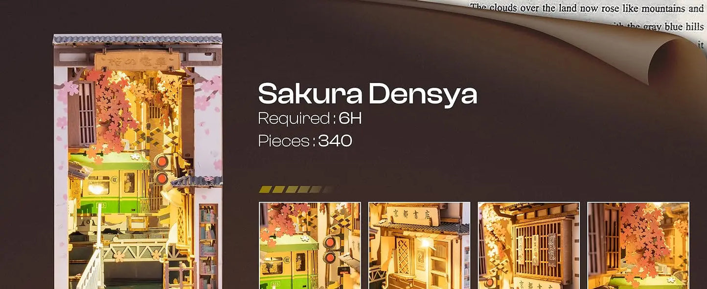 Sakura Densya DIY Book Nook Kit