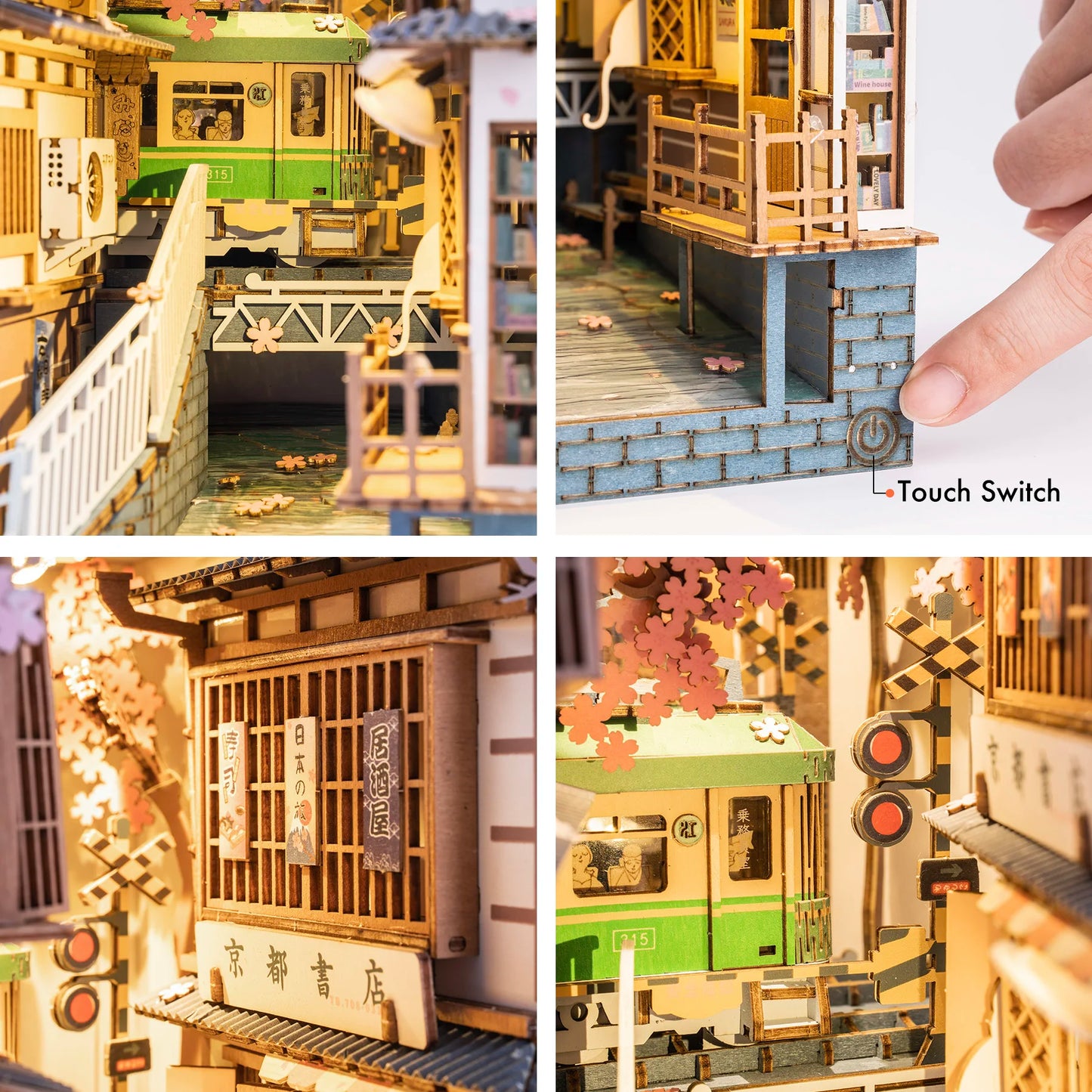 Rolife Sakura Densya TGB01 DIY Book Nook Kit