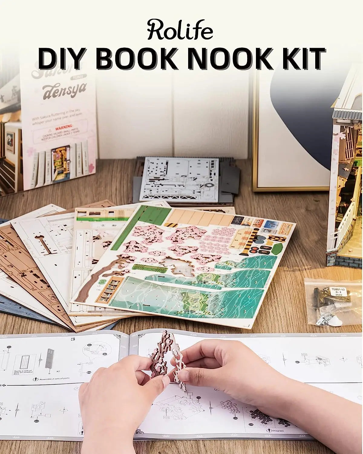 Sakura Densya DIY Book Nook Kit