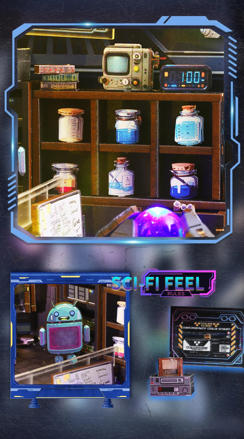 Sci-Fi Energy Lab Book Nook Kit