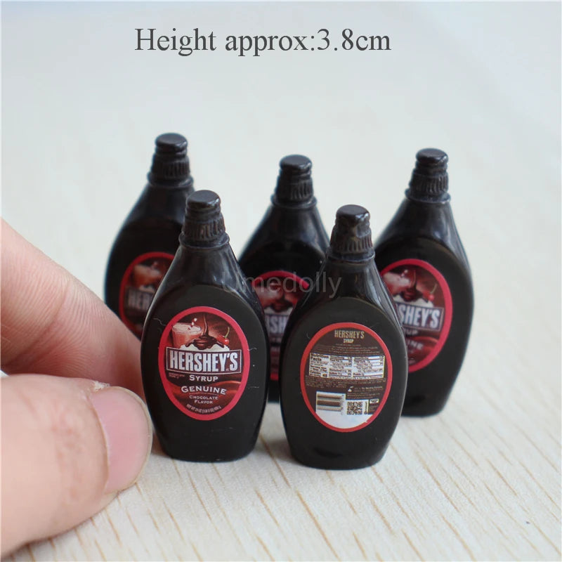 Miniature Branded Spread Bottle Set (5PCS) – 1/6 & 1/12 Scale