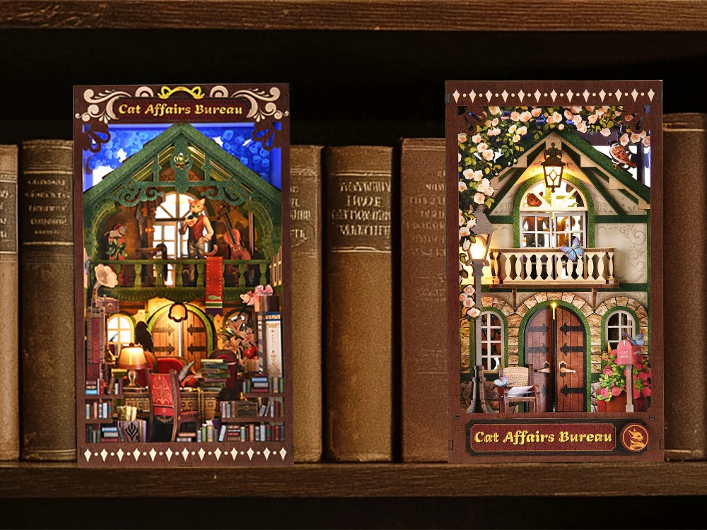 Cat Affairs Bureau Miniature Book Nook Kit