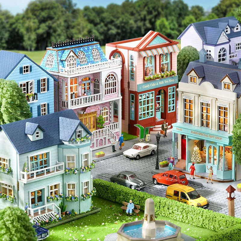 Cutebee Mini Villa Garden DIY Dollhouse Kit