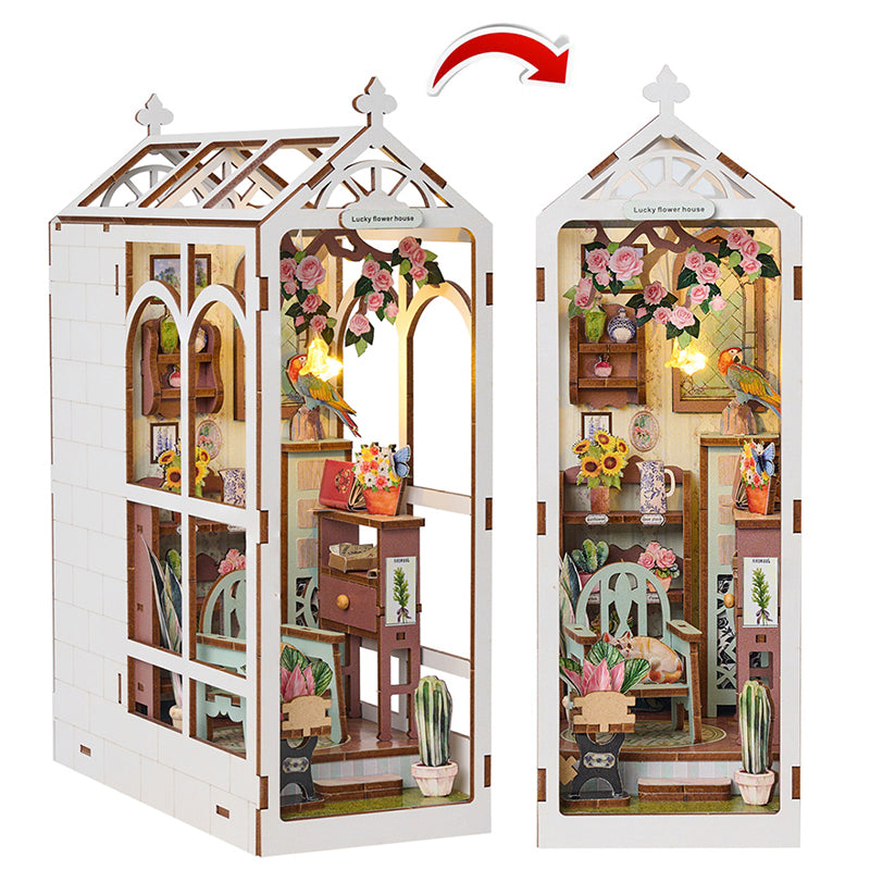 Romantic Garden DIY Book Nook Kit - Close-up Details