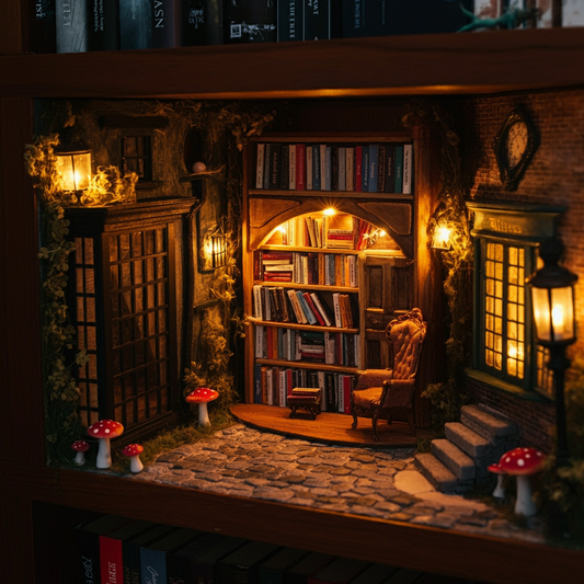 10 Inspiring Book Nook Ideas to Transform Your Bookshelf into a Magical World.