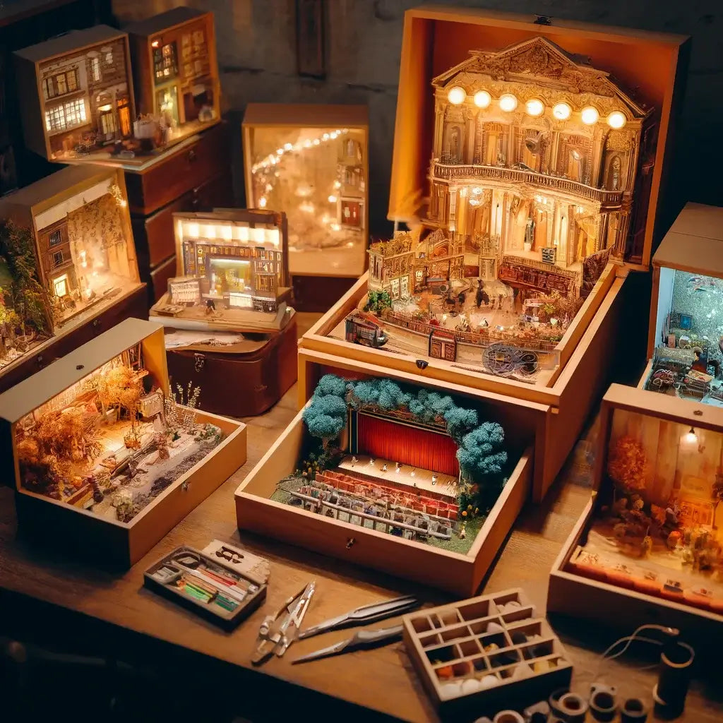 Box Theatre Dollhouse Kits Booknookkit Book Nook Kit Box Theatre Dollhouse Kits Booknookkit Book Nook Kit