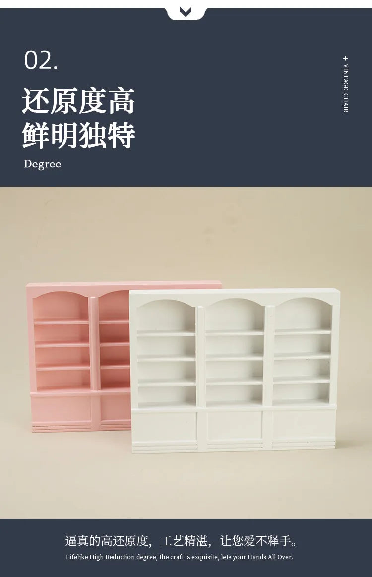 1:12 Scale Triple Bookshelf   