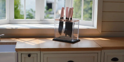 1:6 Miniature Kitchen Knife Set for Dollhouse Decor   