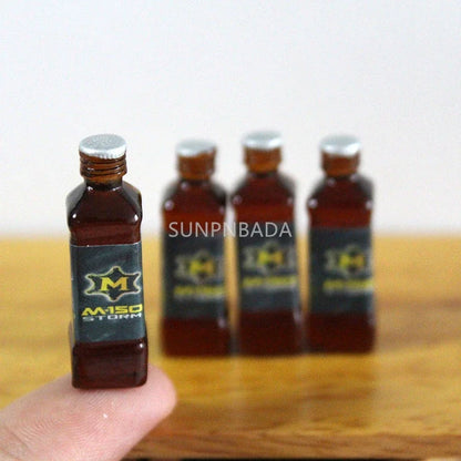 1/6 Scale Miniature Wine & Whisky Bottle Set for Dollhouse & BJD   