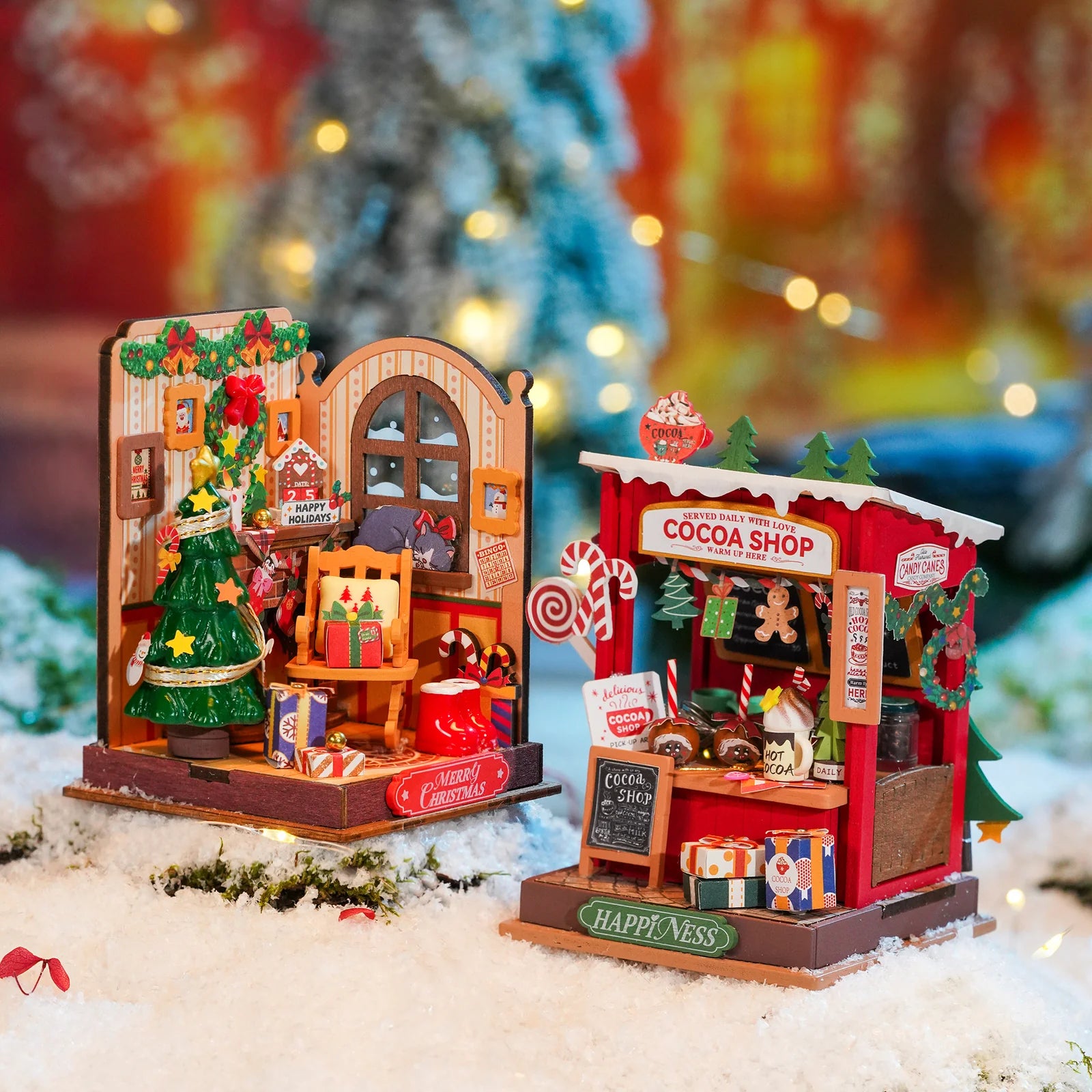 Illuminated/Christmas/Fireplaces/Dollhouse/Miniatures store