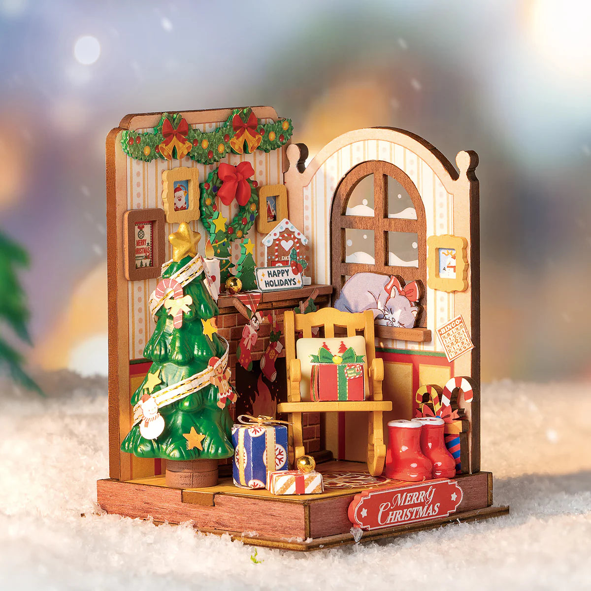 Illuminated/Christmas/Fireplaces/Dollhouse/Miniatures store