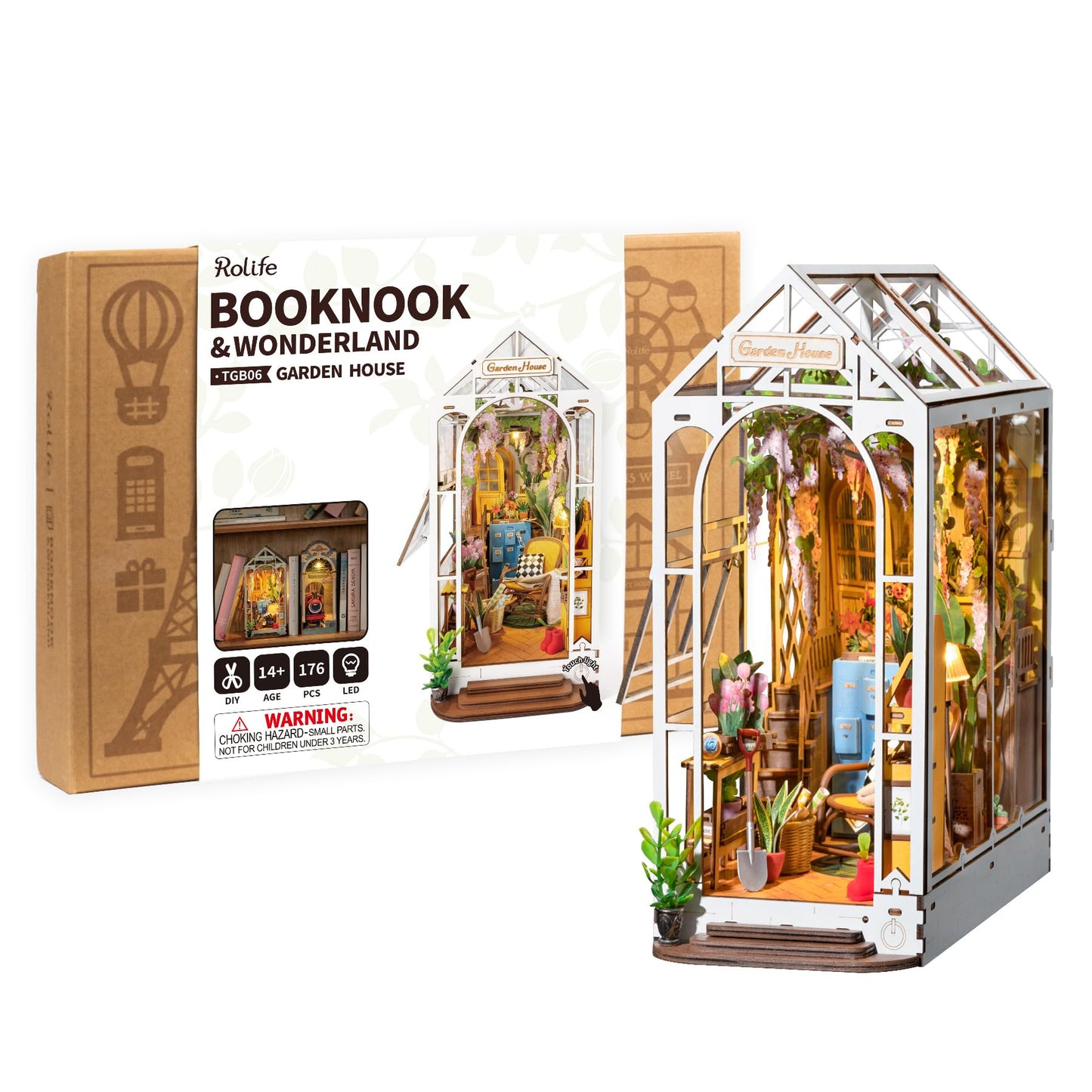 Rolife Garden House  DIY Book Nook Kit