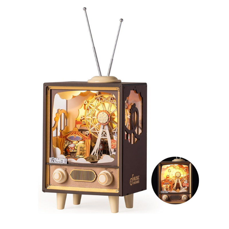 Robotime Rolife Sunset Carnival DIY Music Box Kit | DIY Kit – Book Robotime Rolife Sunset Carnival DIY Music Box Kit | DIY Kit – Book
