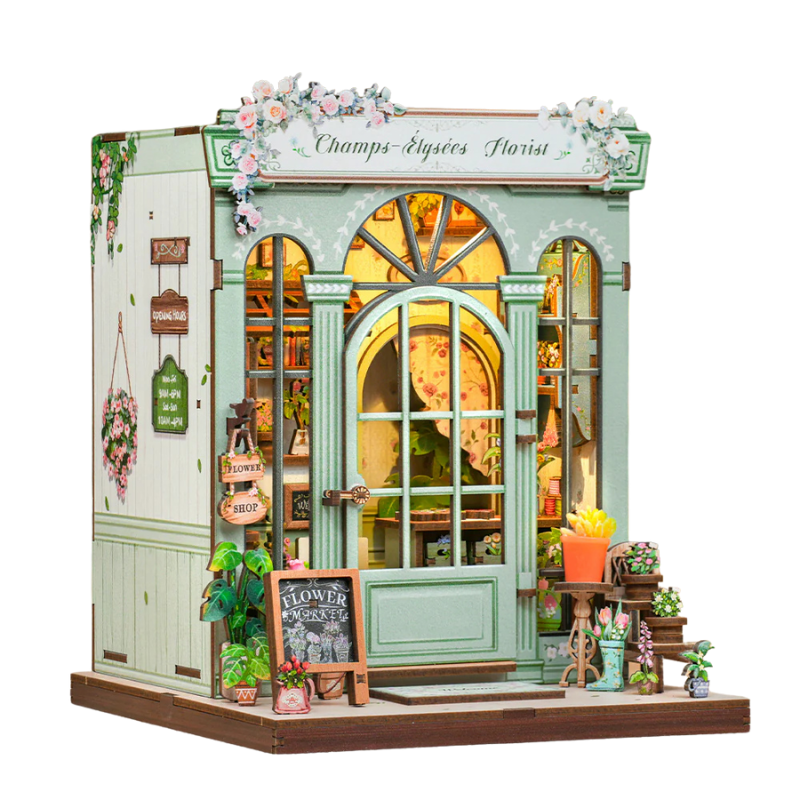 CUTEBEE Champs-Élysées Florist DIY Book Nook Kit