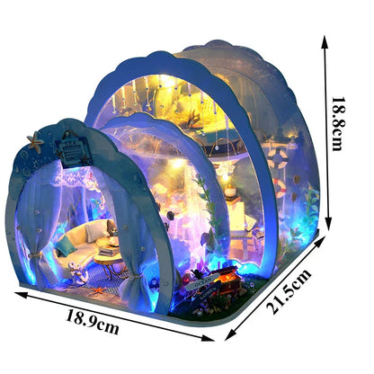 Ocean Room DIY Dollhouse Room Kit