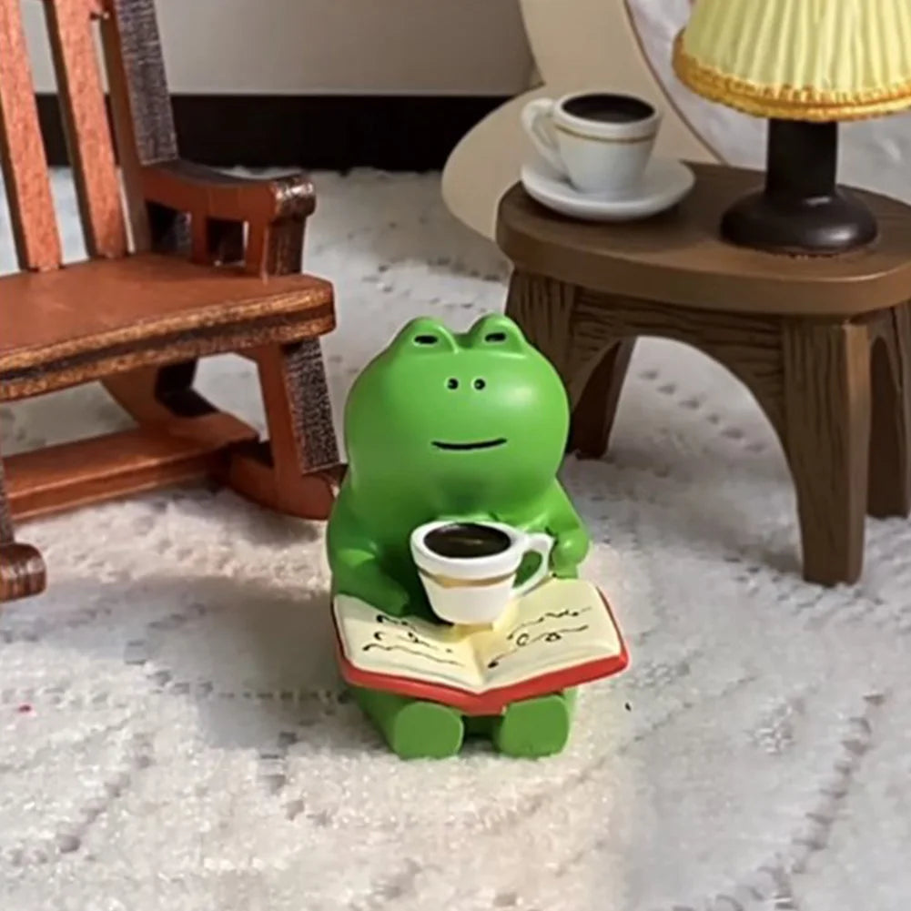 Cute Frog Rocking Chair Miniature   