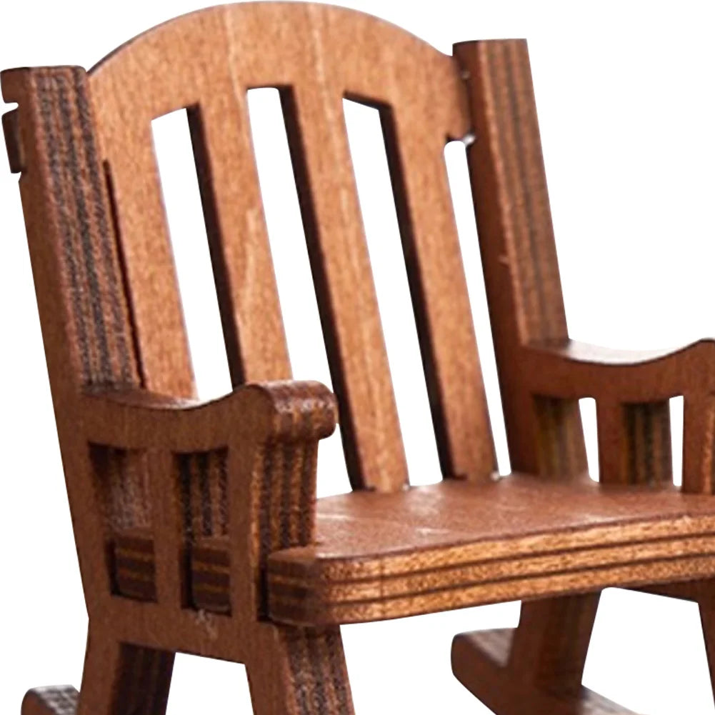 Cute Frog Rocking Chair Miniature   