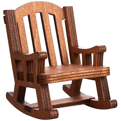 Cute Frog Rocking Chair Miniature   