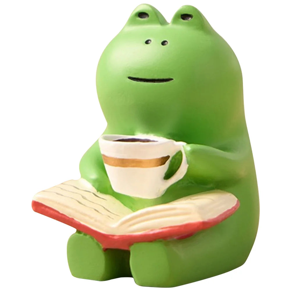 Cute Frog Rocking Chair Miniature   