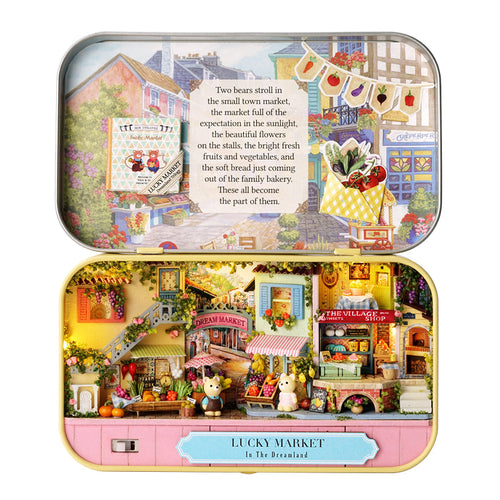 DIY Miniature Lucky Market Box Theater  