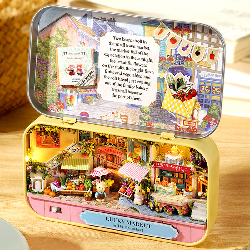 DIY Miniature Lucky Market Box Theater  