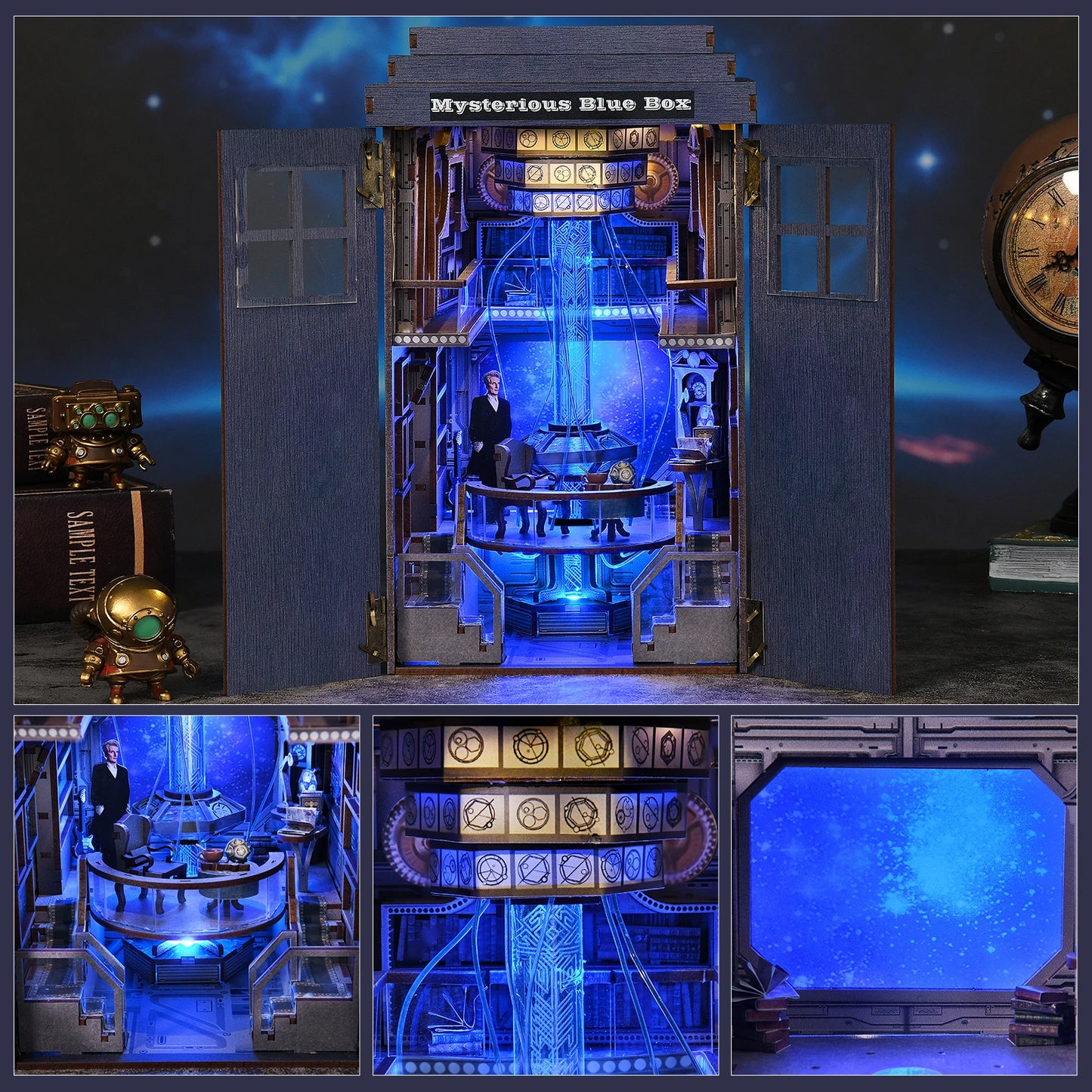 Doctor Who DIY Book Nook Kit - Mysterious Blue Box   