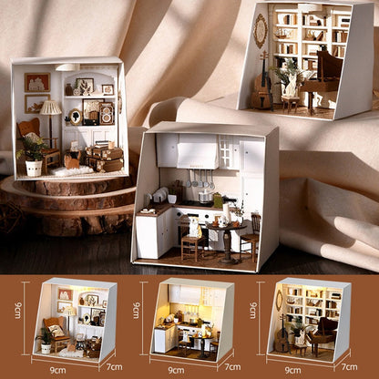Paper Mini Life DIY Room Dollhouse Kit