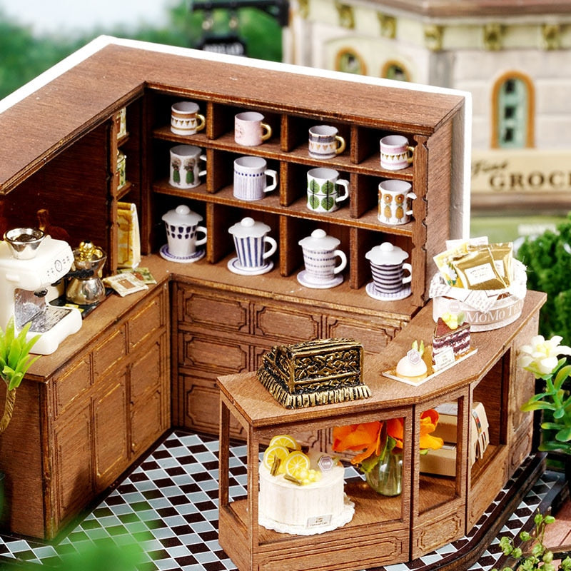 Forest Tea Shop DIY Dollhouse Kit