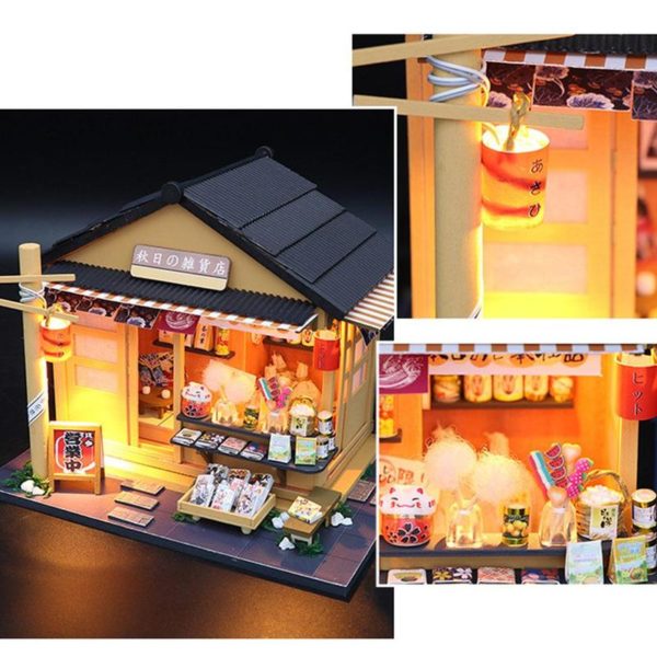 Cutebee Japanese Grocery Store DIY Dollhouse Kit