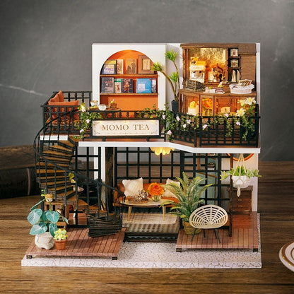 Forest Tea Shop DIY Dollhouse Kit