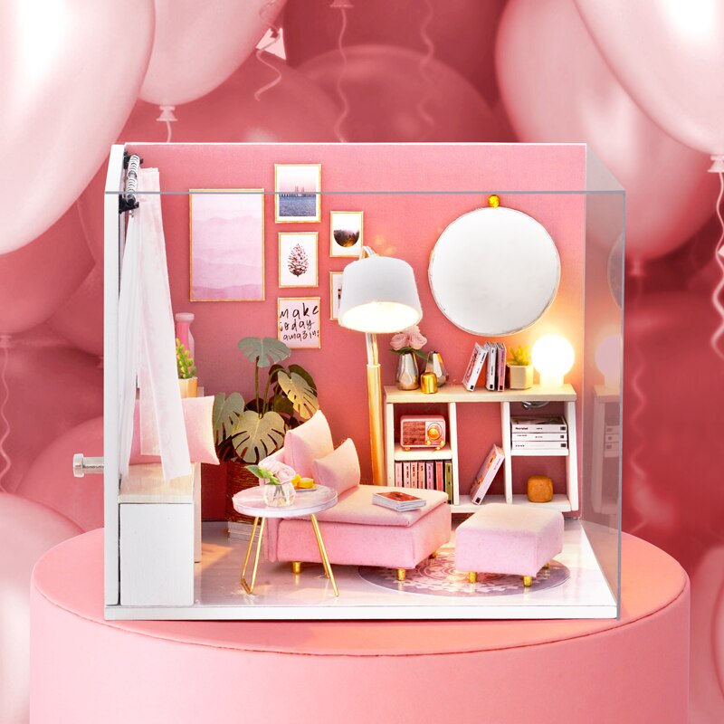 Pink Dream DIY Dollhouse Room Kit