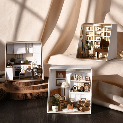 Paper Mini Life DIY Room Dollhouse Kit